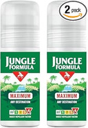 Jungle Formula Maximum Insect Repellent 50ml - Roll-On Repellent for Long-Lasting Protection - with DEET - Maximum Level of Protection against Mosquitoes (Pack of 2)