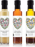 Lucys Dressings Great Taste Bundle; Original French Dressing, Lime & Chilli Asian Dressing and Honey & Mustard Golden Dressing 3 x 250ml Lucys Dressings Great Taste Bundle; Original French Dressing, Lime & Chilli Asian Dressing and Honey & Mustard Golden Dressing 3 x 250ml