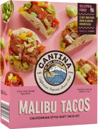 Cantina Del Sabor Malibu Tacos, Californian Style Soft Taco Meal Kit, 15 Gluten Free Soft Corn Tacos With Avocado Salsa & Crumb Seasoning, 410 g (Pack of 1) Cantina Del Sabor Malibu Tacos, Californian Style Soft Taco Meal Kit, 15 Gluten Free Soft Corn Tacos With Avocado Salsa & Crumb Seasoning, 410 g (Pack of 1)