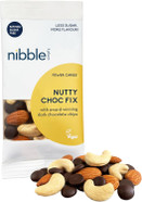 Nibble Simply NUTTY CHOC FIX with 81% Cocoa Mass Dark Chocolate Chips | No Ultra-Processed Ingredients | No Refined Sugar Nibble Simply NUTTY CHOC FIX with 81% Cocoa Mass Dark Chocolate Chips | No Ultra-Processed Ingredients | No Refined Sugar