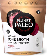 Planet Paleo Organic Bone Broth Collagen Protein Powder (450g, 50 Servings) Original with Garlic & Onion, Grass-Fed, Keto, Low Carb, High Protein Drink or Add to Soups & Savoury Recipes Planet Paleo Organic Bone Broth Collagen Protein Powder (450g, 50 Servings) Original with Garlic & Onion, Grass-Fed, Keto, Low Carb, High Protein Drink or Add to Soups & Savoury Recipes