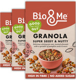 Bio&Me: Toffee Ginger Granola 3-Pack (3 x 360g) - High in protein and Fibre, Gut-Loving, Vegan, No Added Sugar Bio&Me: Toffee Ginger Granola 3-Pack (3 x 360g) - High in protein and Fibre, Gut-Loving, Vegan, No Added Sugar