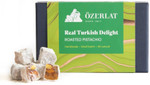 Ozerlat Real Turkish Delight, Roasted Pistachio Luxury Gourmet Artisan Dessert Sweets, Premium Quality Natural Ingredients, Vegan, Gluten Free, (200g) Ozerlat Real Turkish Delight, Roasted Pistachio Luxury Gourmet Artisan Dessert Sweets, Premium Quality Natural Ingredients, Vegan, Gluten Free, (200g)