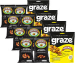 Graze - Healthy Snacks- Multipack of Marmite nuts & Marmite Crunch - 30% less fat than crisps- 12 Bags Mixed Bundle Graze - Healthy Snacks- Multipack of Marmite nuts & Marmite Crunch - 30% less fat than crisps- 12 Bags Mixed Bundle