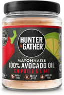 Hunter & Gather Chipotle & Lime Avocado Oil Mayonnaise 250g | Seed Oil Free I Made with Pure Avocado Oil and British Free Range Egg Yolk | Paleo, Keto, Sugar & Gluten Free Avocado Mayo | Smoky & Fiery