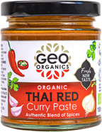 Geo Organics Thai Yellow Curry Paste 180g (Pack of 1) Serves 4 | Organic & Vegan-Friendly Curry Paste | Authentic Restaurant Recipe Base | Certified by Soil Association Thai Curry Paste