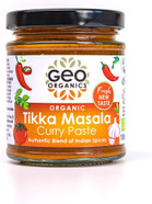 Geo Organics Tikka Masala Curry Paste 180g (Pack of 1) Serves 4 | Organic Curry Paste | Certified Organic & Vegan-Friendly | Authentic Restaurant Recipe Base Tikka Masala Vegan Food