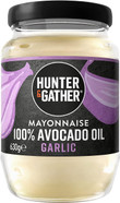Hunter & Gather Garlic Avocado Oil Mayonnaise 175g | Seed Oil Free I Made with Pure Avocado Oil & British Free Range Egg Yolk | Paleo, Keto, Sugar and Gluten Free Avocado Mayo Hunter & Gather Garlic Avocado Oil Mayonnaise 175g | Seed Oil Free I Made with Pure Avocado Oil & British Free Range Egg Yolk | Paleo, Keto, Sugar and Gluten Free Avocado Mayo