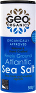 Geo Organics Atlantic Sea Salt Shaker 500g (Pack of 1) | Organically Approved Fine Sea Salt | Natural & Hand Crafted | Additive-Free, Non-GMO, Gluten-Free, Vegan | Free From Anti-Caking Agents Geo Organics Atlantic Sea Salt Shaker 500g (Pack of 1) | Organically Approved Fine Sea Salt | Natural & Hand Crafted | Additive-Free, Non-GMO, Gluten-Free, Vegan | Free From Anti-Caking Agents