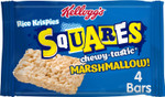 Kellogg's Rice Krispies Squares Marshmallow Snack Bars Box, 4 x 28g