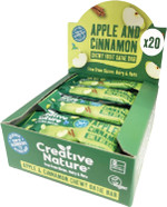 Gluten Free Snack Bars | Creative Nature Vegan Snack Bars | Apple & Cinnamon Flavour | Healthy Snacks, Lunchbox Snacks | Top 14 Allergen Free | Organic Bars | 20 x 30g Bars Gluten Free Snack Bars | Creative Nature Vegan Snack Bars | Apple & Cinnamon Flavour | Healthy Snacks, Lunchbox Snacks | Top 14 Allergen Free | Organic Bars | 20 x 30g Bars