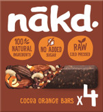 Nakd Cocoa Delight Natural Fruit & Nut Bars - Vegan - Healthy Snack - Gluten Free - 35g x 4 bars Nakd Cocoa Delight Natural Fruit & Nut Bars - Vegan - Healthy Snack - Gluten Free - 35g x 4 bars