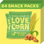 LOVE CORN Sweet & Salty Crunchy Corn Snack 20g x 24 Bags Healthy Snacks Ideal for Gluten Free Diets Alternative for Crisps, Popcorn & Chocolate Perfect To Graze On LOVE CORN Sweet & Salty Crunchy Corn Snack 20g x 24 Bags Healthy Snacks Ideal for Gluten Free Diets Alternative for Crisps, Popcorn & Chocolate Perfect To Graze On