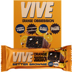 Vive Better Brownie Chocolate Orange with Immunity Vitamins - Low Calorie Vegan Treat - Healthy Protein Snack - Pack of 15 Vive Better Brownie Chocolate Orange with Immunity Vitamins - Low Calorie Vegan Treat - Healthy Protein Snack - Pack of 15