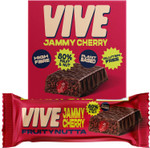 Vive Jammy Cherry Fruity Nutta Bars Vegan Fruit & Nut Snack with Real Fruit Jam Filling 80% Fruit & Nut, Belgian Chocolate Coated, Gluten-Free, Natural Ingredients Pack of 20 Healthy Snack Bars Vive Jammy Cherry Fruity Nutta Bars Vegan Fruit & Nut Snack with Real Fruit Jam Filling 80% Fruit & Nut, Belgian Chocolate Coated, Gluten-Free, Natural Ingredients Pack of 20 Healthy Snack Bars