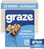 Graze Lemon Blueberry Superfood Oat Boost Bars - Vegetarian Snacks, Whole Oat - Packaging may vary - (28 Snacks - 7 Packs of 4 x 30g) Graze Lemon Blueberry Superfood Oat Boost Bars - Vegetarian Snacks, Whole Oat - Packaging may vary - (28 Snacks - 7 Packs of 4 x 30g)