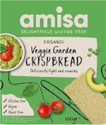 Amisa Organic Veggie Garden Crispbread, 100g - Gluten Free & Vegan Friendly - The Perfect Healthy Snack Amisa Organic Veggie Garden Crispbread, 100g - Gluten Free & Vegan Friendly - The Perfect Healthy Snack