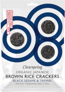 Clearspring Organic Japanese Brown Rice Crackers (Whole Sesame, 1)