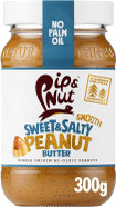 Pip & Nut - Sweet & Salty Smooth Peanut Butter (6 x 300g) | Natural Nut Butter, No Palm Oil, No Added Sugar, Hi-Oleic Peanuts, High in Unsaturated Fats, Gluten Free, Vegan, Dairy Free Pip & Nut - Sweet & Salty Smooth Peanut Butter (6 x 300g) | Natural Nut Butter, No Palm Oil, No Added Sugar, Hi-Oleic Peanuts, High in Unsaturated Fats, Gluten Free, Vegan, Dairy Free