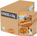 Good Boy Crunchies Peanut Butter - Natural Dog Treats - Training Treats - Bulk Box - 8 x 54g
