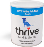 Thrive Kind and Gentle 100% White Fish Fillet Dog Treats for all Dogs Suitable for Sensitive Tummies