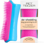 Tangle Teezer Large Pet Teezer De-Shedding Grooming Brush - For Dry Hair or Bath - The Perfect Deshedding Brush for Dogs - Blue & Pink Tangle Teezer Large Pet Teezer De-Shedding Grooming Brush - For Dry Hair or Bath - The Perfect Deshedding Brush for Dogs - Blue & Pink