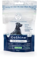 Blue Pet Co - GoShine Skin & Coat Health Supplement for Dogs - Promotes Healthy Skin, Shiny Coat & Hair Growth - Enriched with Unique Seaweed Complexes - With Peanut Butter - 10 Chews Blue Pet Co - GoShine Skin & Coat Health Supplement for Dogs - Promotes Healthy Skin, Shiny Coat & Hair Growth - Enriched with Unique Seaweed Complexes - With Peanut Butter - 10 Chews