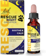 RESCUE Pet Night Dropper (10ml), Separation, Sleepless Nights, Travel, Noise, Calming for Dogs, Cats, & Other Pets, Bach Flower Essences, Gentle, Natural to Promote Relaxation RESCUE Pet Night Dropper (10ml), Separation, Sleepless Nights, Travel, Noise, Calming for Dogs, Cats, & Other Pets, Bach Flower Essences, Gentle, Natural to Promote Relaxation