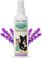 One Step Flea & Tick Spray for Dogs & Cats 250ml, 100% Natural Formula, Allergen Free, Eco-Friendly, Organic Lavender and 6 Other Essential Oils, Pets Care Treatment for Fleas, Ticks & Mosquitos One Step Flea & Tick Spray for Dogs & Cats 250ml, 100% Natural Formula, Allergen Free, Eco-Friendly, Organic Lavender and 6 Other Essential Oils, Pets Care Treatment for Fleas, Ticks & Mosquitos