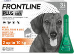 FRONTLINE Plus Flea & Tick Treatment for Small Dogs (2-10 kg) - 3 Pipettes FRONTLINE Plus Flea & Tick Treatment for Small Dogs (2-10 kg) - 3 Pipettes