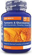 Zipvit Glucosamine and Chondroitin High Strength Complex with Turmeric, Vitamin C, Rosehip, Ginger & Zinc. Joint Supplements 90 Capsules Zipvit Glucosamine and Chondroitin High Strength Complex with Turmeric, Vitamin C, Rosehip, Ginger & Zinc. Joint Supplements 90 Capsules