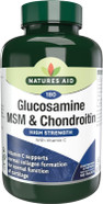 Natures Aid Glucosamine MSM & Chondroitin with Vitamin C - High Strength Joint Support - Mobility & Cartilage Health, Collagen Formation - Non-GMO, Gluten-Free Supplement - 180 Tablets Natures Aid Glucosamine MSM & Chondroitin with Vitamin C - High Strength Joint Support - Mobility & Cartilage Health, Collagen Formation - Non-GMO, Gluten-Free Supplement - 180 Tablets