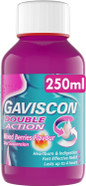 Gaviscon Double Action Mixed Berries Liquid 250ml - Heartburn, Indigestion, Stomach Pain, Acid Reflux Relief, Digestive Health, Long-Lasting Antacid, Pregnancy Safe Gaviscon Double Action Mixed Berries Liquid 250ml - Heartburn, Indigestion, Stomach Pain, Acid Reflux Relief, Digestive Health, Long-Lasting Antacid, Pregnancy Safe