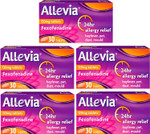 Allevia Allergy Tablets | 120mg Fexofenadine | 24hr Relief Acts within 1 Hour | Non-drowsy in Most People | Relieves Hayfever, Pet, Dust and Mould Allergies | 150 Tablets Allevia Allergy Tablets | 120mg Fexofenadine | 24hr Relief Acts within 1 Hour | Non-drowsy in Most People | Relieves Hayfever, Pet, Dust and Mould Allergies | 150 Tablets