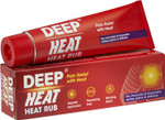 Deep Heat Heat Rub, For Muscular & Rheumatic Aches, Pain and Stiffness, 67g (Pack of 1) Deep Heat Heat Rub, For Muscular & Rheumatic Aches, Pain and Stiffness, 67g (Pack of 1)
