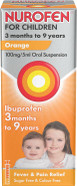 Nurofen For Children 3M-9Y, Kids Ibuprofen Orange 100 ml, Baby Teething Pain Relief, Cold Flu, Fast Acting, Up To 8 Hours, Fever Reducer, Child Medicine Nurofen For Children 3M-9Y, Kids Ibuprofen Orange 100 ml, Baby Teething Pain Relief, Cold Flu, Fast Acting, Up To 8 Hours, Fever Reducer, Child Medicine
