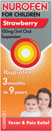 Nurofen For Children 3M-9Y, Kids Ibuprofen Strawberry 100 ml, Baby Teething Pain Relief, Cold Flu, Fast Acting, Up To 8 Hours, Fever Reducer, Child Medicine Nurofen For Children 3M-9Y, Kids Ibuprofen Strawberry 100 ml, Baby Teething Pain Relief, Cold Flu, Fast Acting, Up To 8 Hours, Fever Reducer, Child Medicine