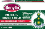 Benylin Mucus Cough & Cold All in One Tablets, 16 each