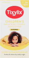 Tixylix Children's Honey and Lemon Dry & Tickly Cough Syrup 100ml, Sugar and colour free, Suitable for vegetarians, Suitable from 3 months to 5 years Tixylix Children's Honey and Lemon Dry & Tickly Cough Syrup 100ml, Sugar and colour free, Suitable for vegetarians, Suitable from 3 months to 5 years