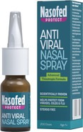 Nasofed Anti Viral Nasal Spray. Helps Protect from Viruses, Colds & Flu. 4 Hours Protection with Each Application. Steroid Free. 1 x 10 ml Nasofed Anti Viral Nasal Spray. Helps Protect from Viruses, Colds & Flu. 4 Hours Protection with Each Application. Steroid Free. 1 x 10 ml