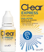 Cl-ear Express Ear Drops - Dual Action Ear Wax Removal, Softens and Breaks Up Hardened Ear Wax, Easy Squeeze Dropper, Reduces The Need for Syringing - Audiologist Recommended - 24 ml (2 Pack) Cl-ear Express Ear Drops - Dual Action Ear Wax Removal, Softens and Breaks Up Hardened Ear Wax, Easy Squeeze Dropper, Reduces The Need for Syringing - Audiologist Recommended - 24 ml (2 Pack)