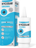 Hycosan Original - Preservative Free Eyedrops - Sodium Hyaluronate 0.1% - Eye Drops for Mild to Moderate Dry Eyes and Contact Lens Irritation - 7.5ml Hycosan Original - Preservative Free Eyedrops - Sodium Hyaluronate 0.1% - Eye Drops for Mild to Moderate Dry Eyes and Contact Lens Irritation - 7.5ml