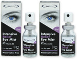 The Eye Doctor Eye Mist Intensive Relief Twin Pack - Soothes Irritated Tired Dry Eyes - Preservative Free - Contains Pro-Vitamin B5 - Suitable for Contact Lenses - 2X 10ml Spray Bottle