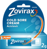 Zovirax Cold Sore Treatment Cream, Pump Dispenser, 2 g, packaging may vary