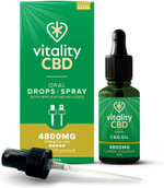 Vitality CBD Oral Spray in MCT Oil, 600 mg, Lemon, 30 ml, NO THC