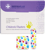 Dependaplast Children's Washproof Plaster - Fun Designs, Sterile, Low-Allergy, Breathable, Assorted (Pack of 100) Dependaplast Children's Washproof Plaster - Fun Designs, Sterile, Low-Allergy, Breathable, Assorted (Pack of 100)