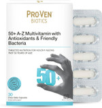 Pro-Ven Probiotics for Adults Age 50+ | Gut Health & Immune System Support | 2.5 Billion CFU Friendly Bacteria & Multivitamin Supplement | 30 Capsules Pro-Ven Probiotics for Adults Age 50+ | Gut Health & Immune System Support | 2.5 Billion CFU Friendly Bacteria & Multivitamin Supplement | 30 Capsules
