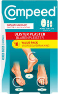 Compeed Blister Plasters Mixed Size 10 Pack - Hydrocolloid Foot Treatment - Heal Fast Compeed Blister Plasters Mixed Size 10 Pack - Hydrocolloid Foot Treatment - Heal Fast