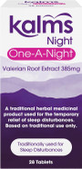 Kalms Night One-a-Night 28 Tablets - Traditional Herbal Medicinal Product Used for The Temporary Relief of Sleep disturbances. One Tablet a Night dose Kalms Night One-a-Night 28 Tablets - Traditional Herbal Medicinal Product Used for The Temporary Relief of Sleep disturbances. One Tablet a Night dose