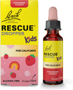 Rescue Kids Dropper 10ml (Strawberry) Comfort & Reassurance, Natural Emotional Wellness Day Support, Flower Essence Vegan Formula, Travel, Bach to School, Exams, Alcohol Free